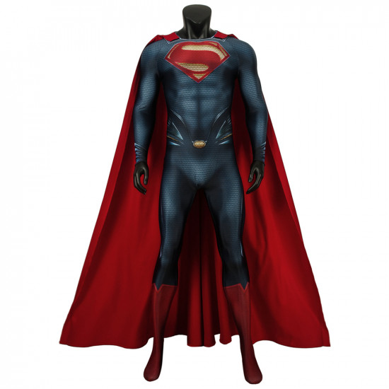 Superman Man of Steel Superman Clark Kent Mono 3D con Capa