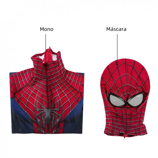 The Amazing Spider-Man Spiderman Peter Parker Mono 3D Zentai para Niños