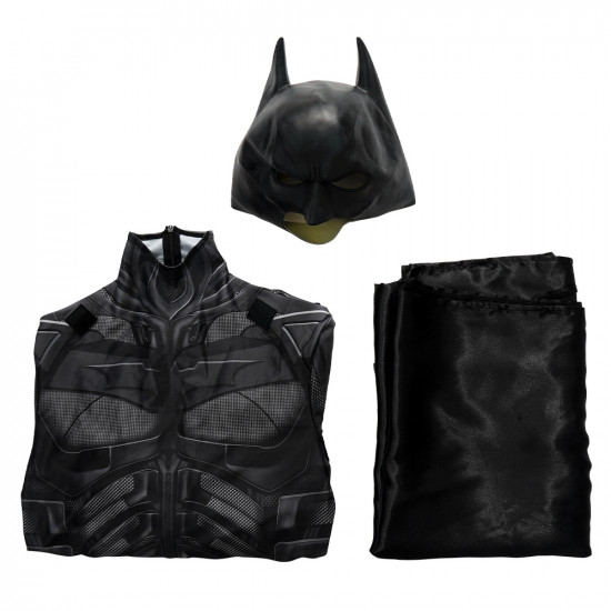 The Dark Knight Batman Bruce Wayne Mono 3D de Cosplay con Capa