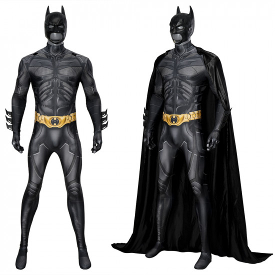 The Dark Knight Batman Bruce Wayne Mono 3D de Cosplay con Capa