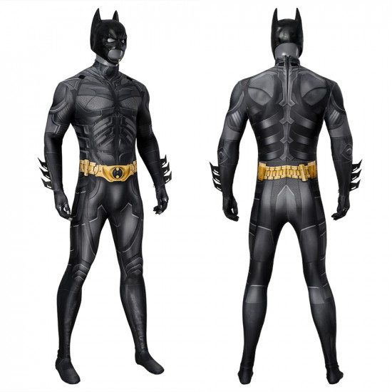 The Dark Knight Batman Bruce Wayne Mono 3D de Cosplay con Capa