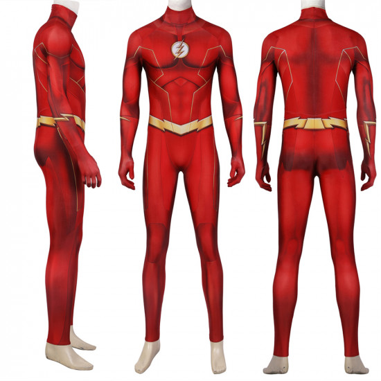 The Flash 8 Barry Allen Flash Trajes de Cosplay