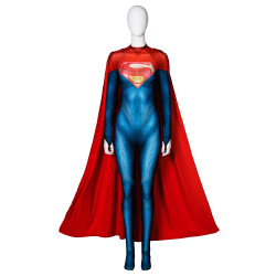 The Flash Supergirl Mono de Cosplay con Capa