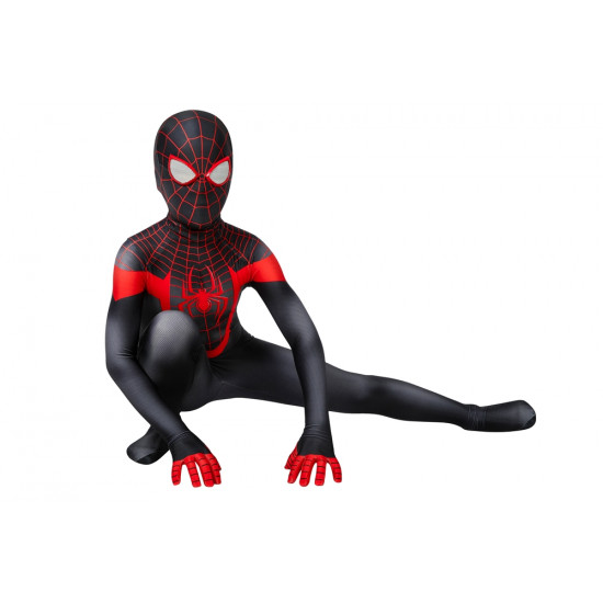 Ultimate Spider-Man PS5 Miles Morales Mono 3D Zentai para Niños